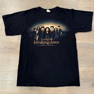 Twilight Breaking Dawn Part 2 Black Graphic Elmo Goth Grunge Y2K T-shirt 2012